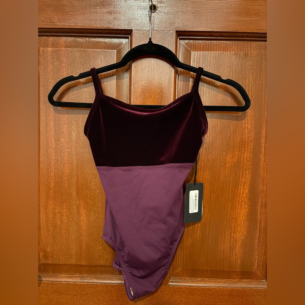 Suffolk Leotard - Gemstone Empire Camisole in Merlot - XXS/XS Petite